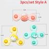 3 pièces Jouets de Bain pour Salle de Bain d'Enfant Amusement du Bout des Doigts