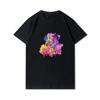 Anime 100 Muster Sommer-T-Shirts für Frauen Panda Tier bedruckt lässige Kurzarm-Oberteile 100 % Baumwolle Übergröße O-Ausschnitt T-Shirts