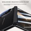 Leather With Privacy Screen Tempered Glass Protector Case For Honor Magic V 5 Magic V5 Spring Hinged Camera Holder Cover
