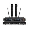 KTV U-Band High-End Dual Wireless Lavalier Headset Mic for Stage and Conference