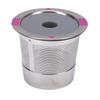 Refillable Coffee Capsule Spoon Brush Kit Stainless Steel Reusable Coffee Pod Filter for Coffee Machine Single Hole
