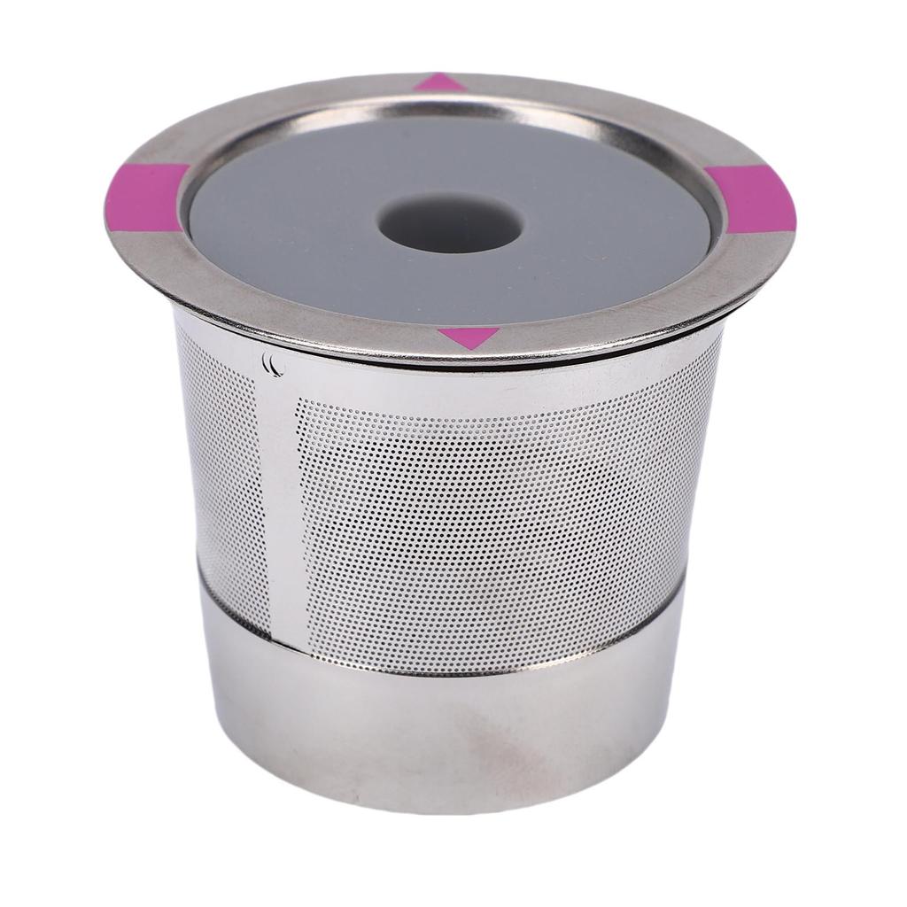 Refillable Coffee Capsule Spoon Brush Kit Stainless Steel Reusable Coffee Pod Filter for Coffee Machine Single Hole
