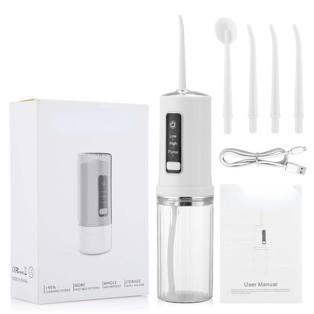 

Портативные ирригаторы Электрический ирригатор полости рта Складной стоматологический водоструйный ирригатор USB 3 режима Портативная водоструйная нить Зубочистка Водонепроницаемая белый