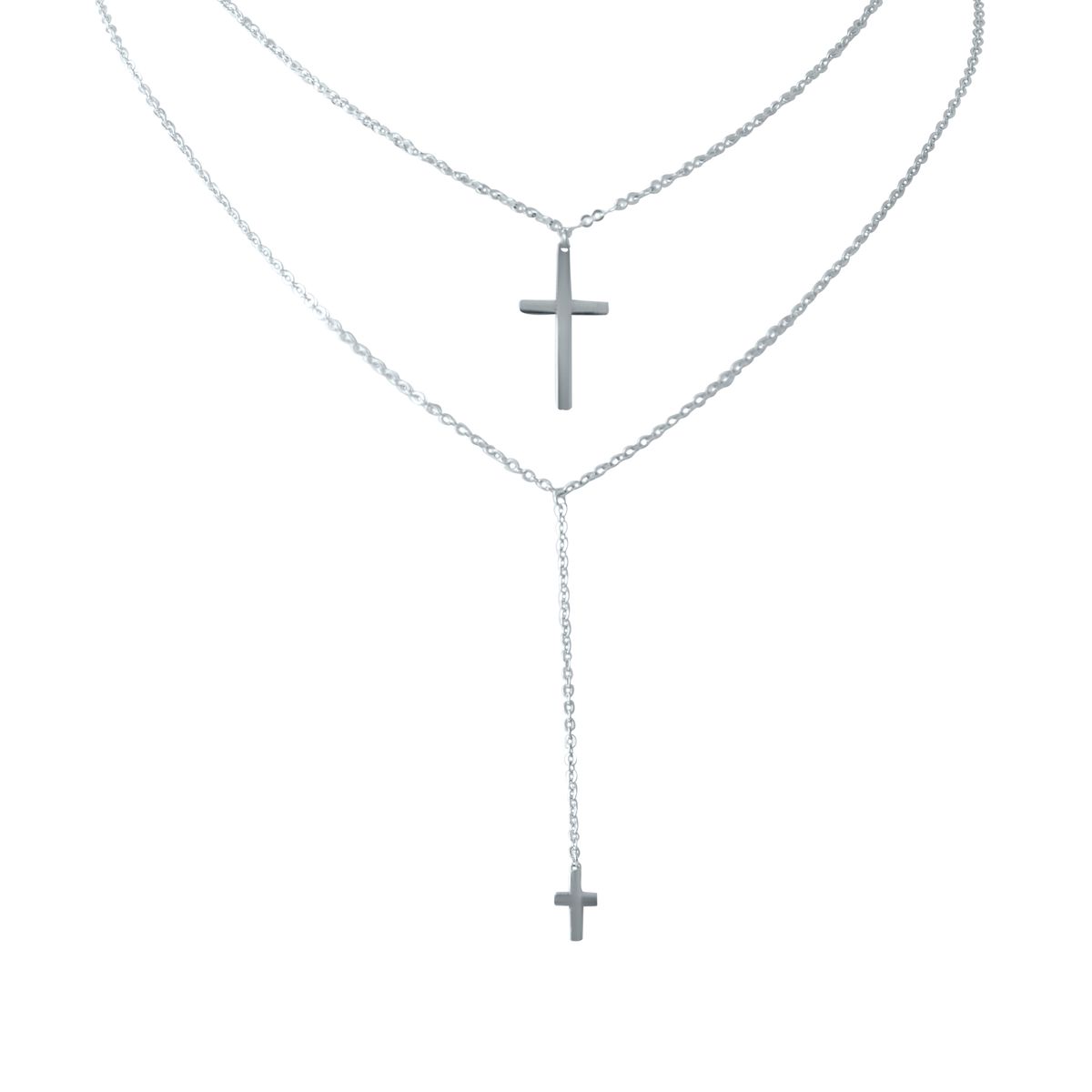 

Срібне кольє без каміння (2022138) 400430