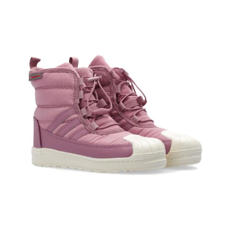 Adidas Originals SUPERSTAR 360 2.0 Cushioning Abrasion Resistant Thermal High top Kids Lifestyle Shoes Orchid Purple ID9726