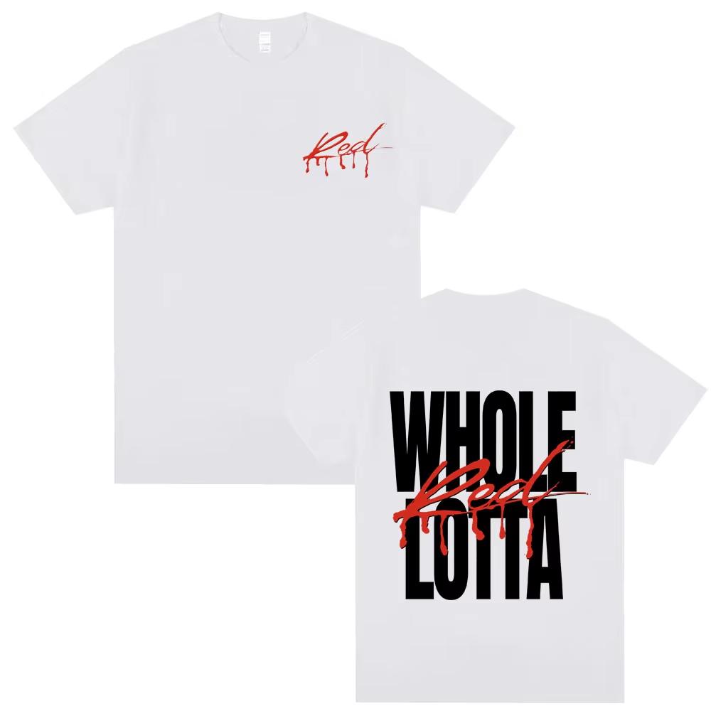 Hip Hop Rapper Playboi Carti Whole Lotta Red Graphic Tshirt Male Vintage Short Sleeve Unisex Unisex Fashion Oversized T Shirts Tops