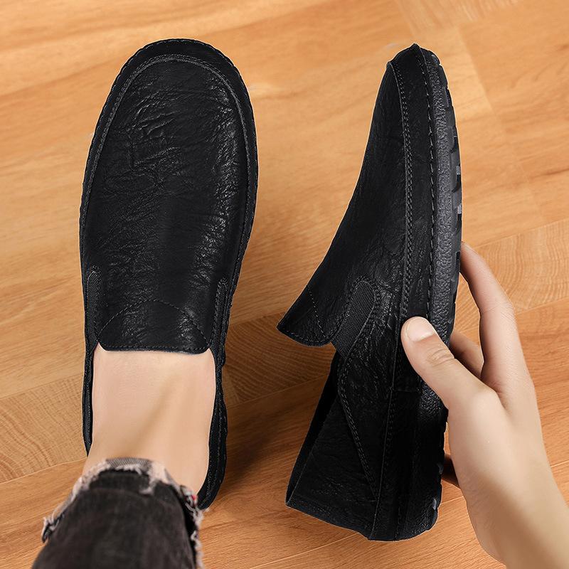 

Чоловіче повсякденне шкіряне взуття великого розміру з високоякісної шкіри, ліниве, Doudou 44