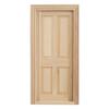 Natural Wood Hands-on Dollhouses Accessories Unpainted Door Window For Crafting And Model Making