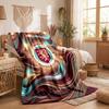 Burnley Football Print Flannel Blanket Soft Warm Sofa Bed Throw Blanket For Home Office Bedroom