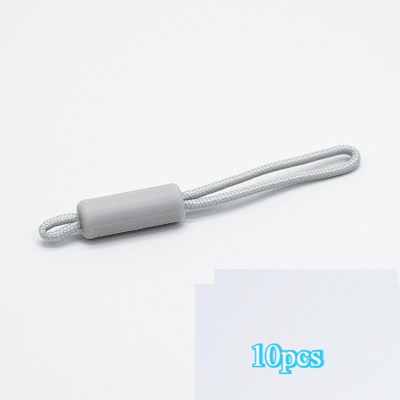 10PCS Long Handle Zipper Pullers Zipper Slider Extension Rope Garment Bag Zipper Repair Tools DIY Sewing Supplies