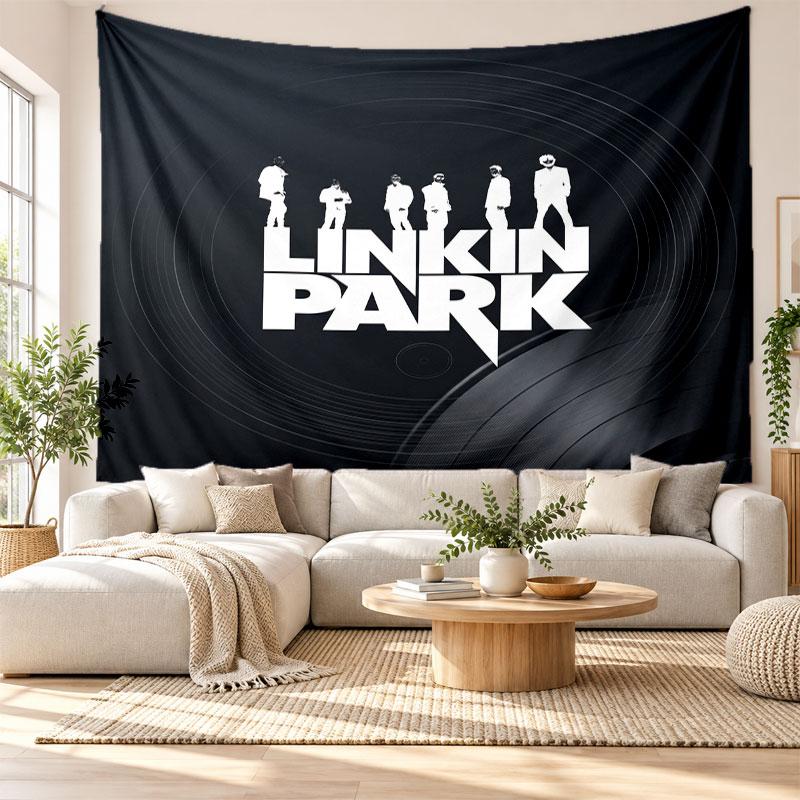 Linkin Park Wall Tapestry, Soft Fabric Wall Hanging, Decorative Backdrop For Bedroom Home Wall Art