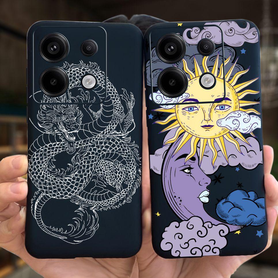 For Xiaomi Poco X6 Pro 5G Phone Case Xiaomi Poco M6 Pro 4G Back Cover Cartoon Cool Style Child's Coque Funda Soft Silicone TPU