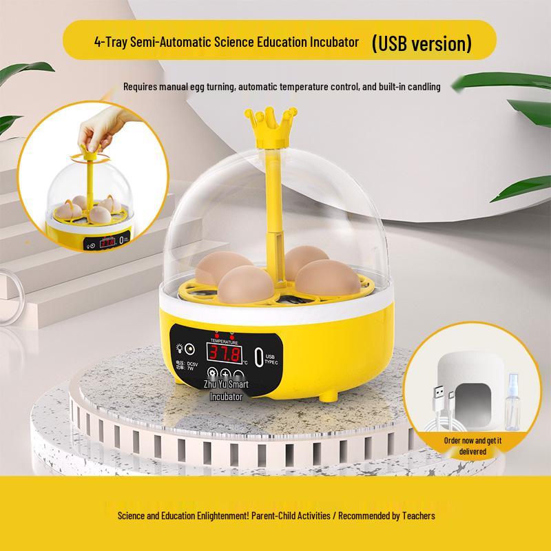 Умный полностью автоматический инкубатор для яиц (малый) для дома и детей