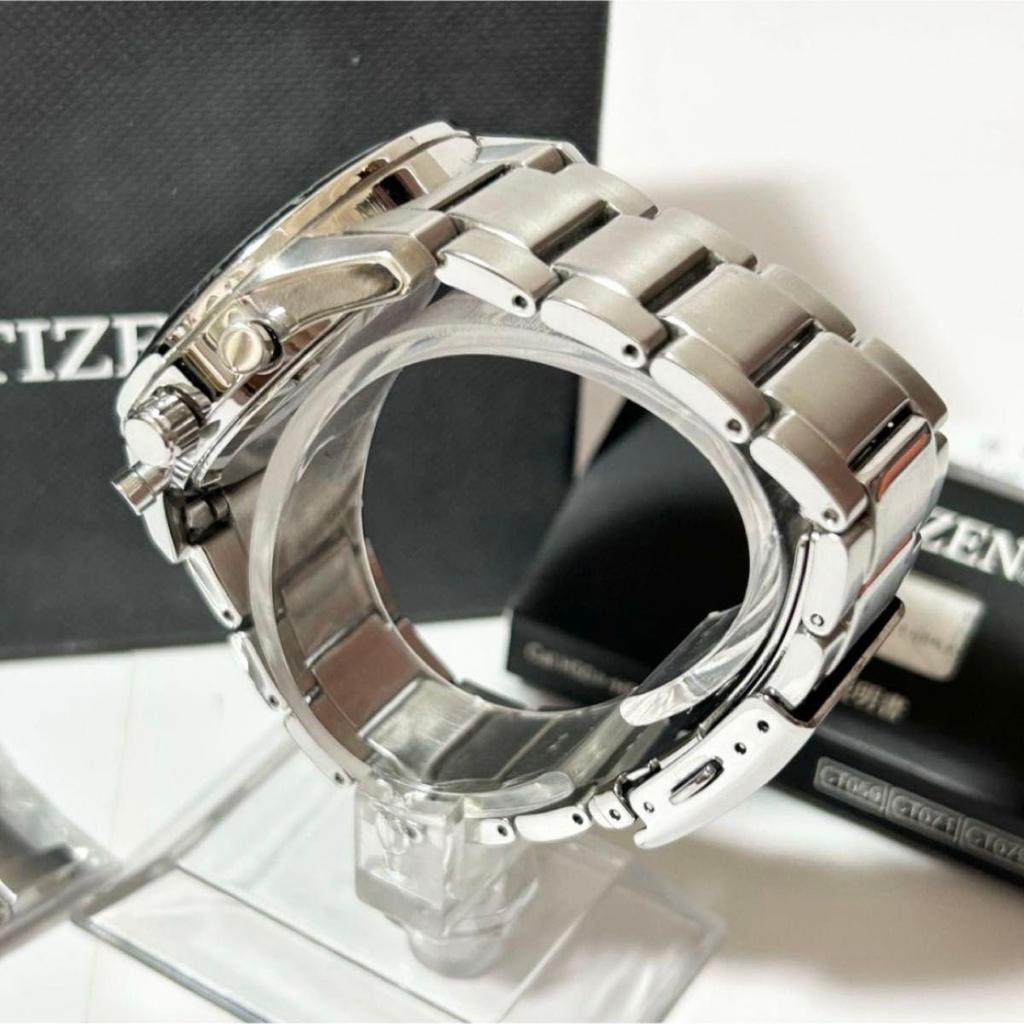 Used CITIZEN Citizen Collection Eco Drive H500-S061091 Solar Silver Black Dial Men's Watch