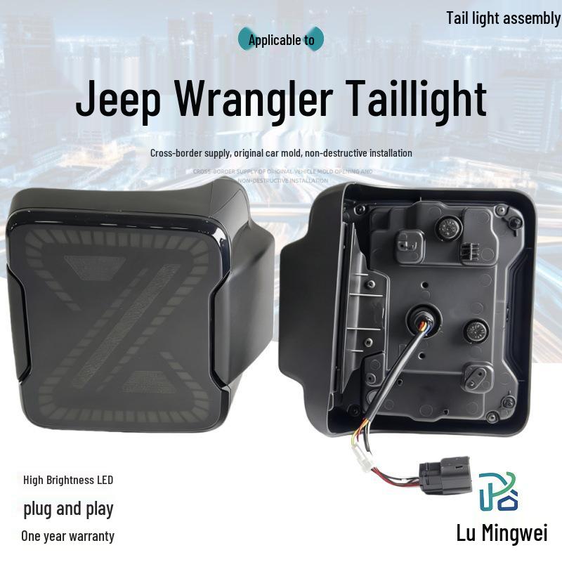 

Wrangler LED Tail Light Assembly for 18-20 Models with Dynamic Daytime Running and Sequential Turn Signal Lights.