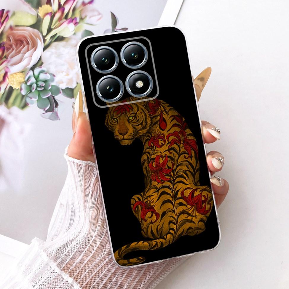 Transparent Casing For Xiaomi 14T Pro Case Cute Cat Luxury Fashion Butterfly Funny Cool Painted Cover 2407FPN8EG