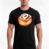Cinnamon Roll Pattern Red Tshirt Summer Casual Cotton Tee Oversized Streetwear Tops Vintage Graphic Print 100 Cotton