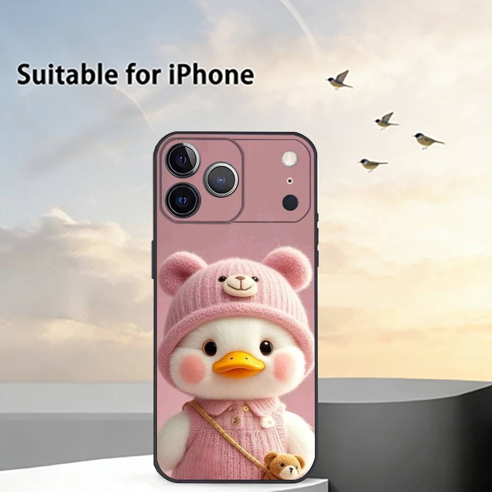 

Cute Cartoon D-Duck Phone Case Silicone Soft For IPhone 17 16 15 14 13 12 11 X XR Plus Pro Max Plus iPhone15plus