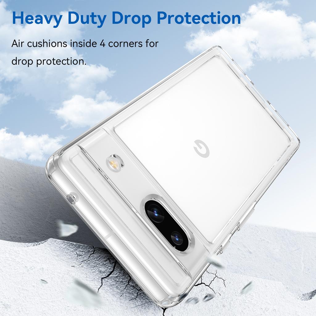 Candy Color Clear Case For Google Pixel 7A Cover Pixel 7A Coque Hard PC Soft Translucent Flexible TPU Fundas Google Pixel 7A