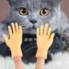 3pcs/set Novel Shape Bite Resistant Pet Finger Puppet Mini Funny Cat Massage Tool Soft Cat Finger Sleeve Cat Teasing