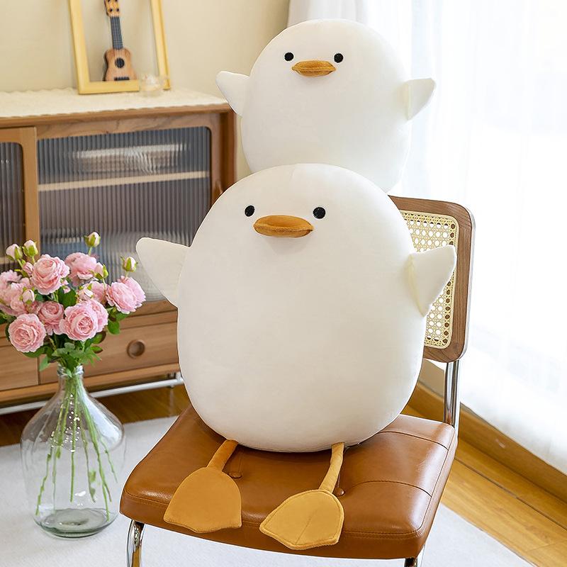Cute Duck Plush Toys Cute White Duck Pillow Office Pillow Girl Legs Doll Doll