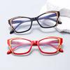 Neutral Fashion Cat-Eye Oversized Reading Spectacles Female's Light Luxury Elegant HD Blue-Ray Blocking Reading Spectacles+3.5+4.0
