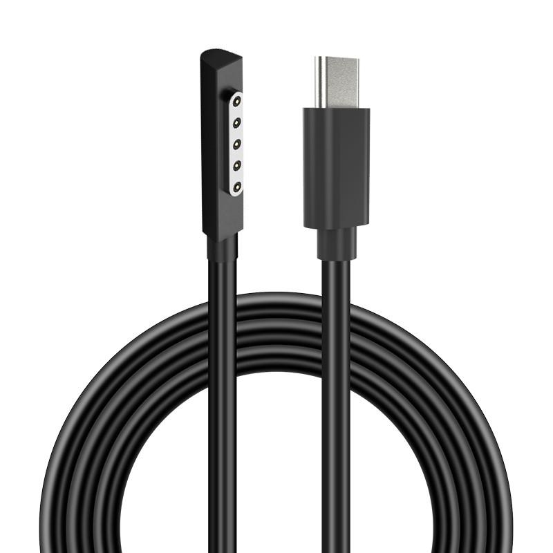 

PD 65W Fast Charging Cable for Microsoft Surface RT/Surface Pro 1 2 ,Magnetic Type-C Cable Power Supply Wire As Shown A