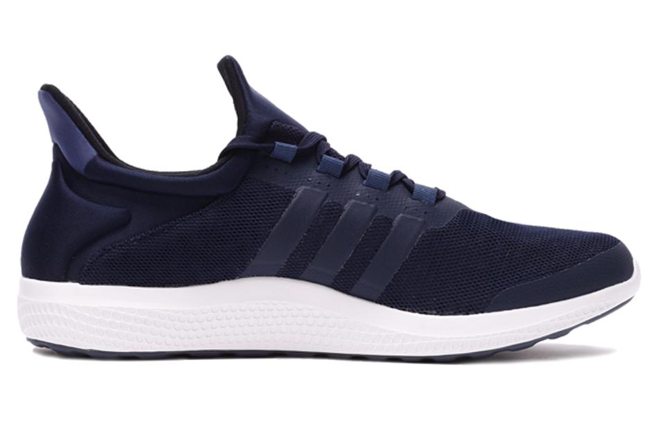 adidas Bounce Cushioning, Wear Resistant Low Top Running Shoes Men's Dark Blue AQ3588