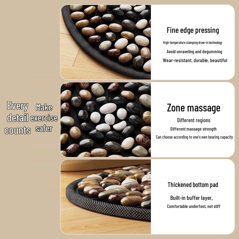 Traditional Chinese Acupressure Foot Massage Pad for Slow Jogging and Indoor Use
