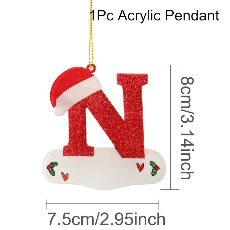 Christmas Acrylic Letter Pendant 2026 Merry Cristmas Decoration for Home Xmas Tree Hanging Ornaments Navidad Natal New Year 2026