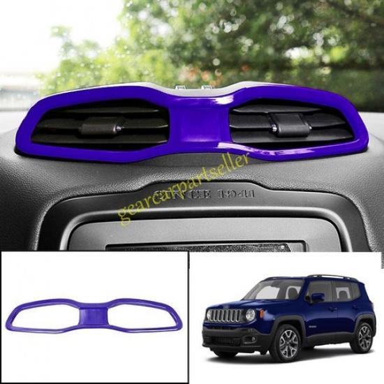 For Jeep Renegade 15-2023 Dark Purple Center Console AC Air Outlet Vent Trim