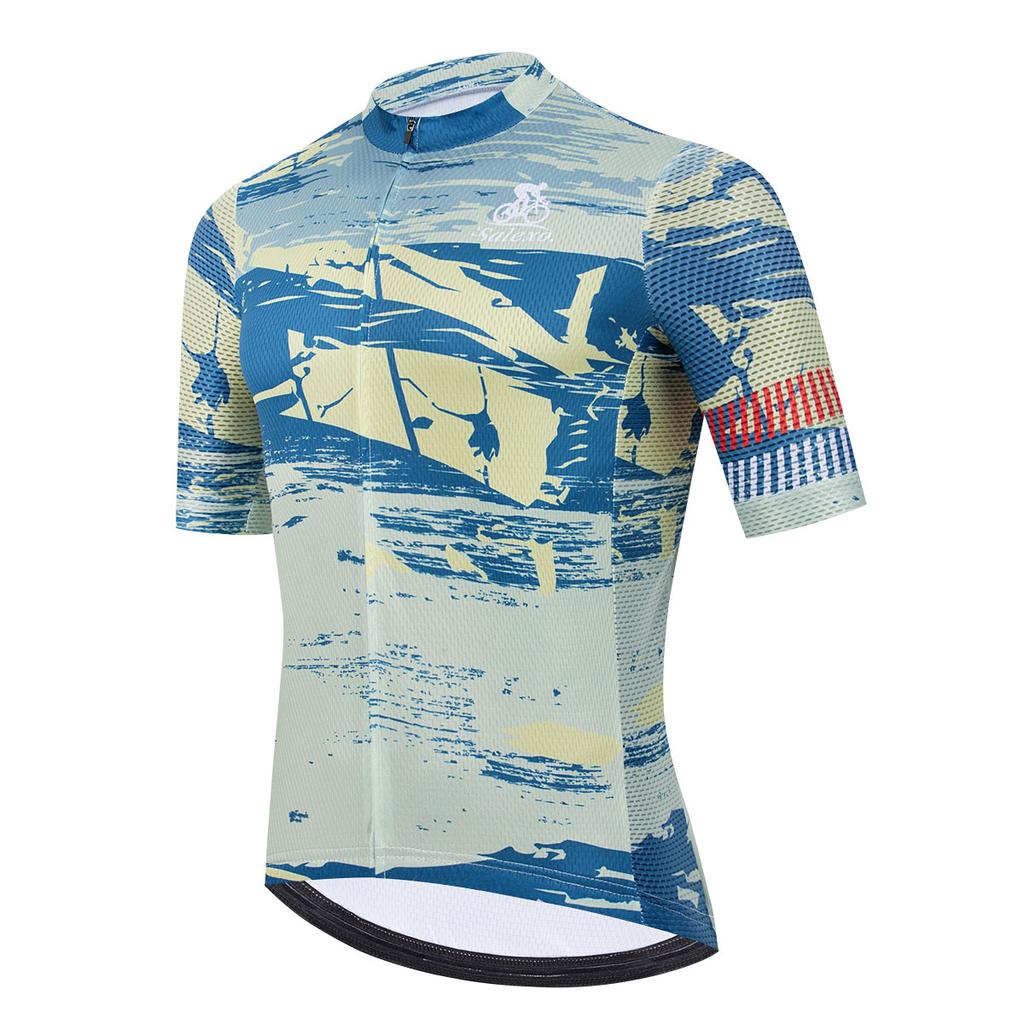 2026 Trend Cycling Jersey Summer Set Men Breathable Bicycle Cycling Clothing Short Sleeve Mountain Bike Jersey Sportswear Suit