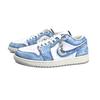 Jordan Air Jordan 1 Exquisite Galaxy Abrasion Resistant Coverage Low top Vintage Basketball Shoes Unisex Sky Blue FQ7687-300(Team2407-SBOX)