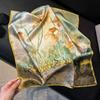 Silk Scarf Women 53x53cm Pure Mulberry Square Shawl Elegant Chinese Style Lightweight Fashion Accessory