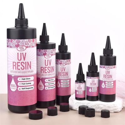 UV Resin Glue Quick-Drying Clear Hard Epoxy Resin Glue For Jewelry Making Bonding Glass, Metal, Wood DIY Craft Decor