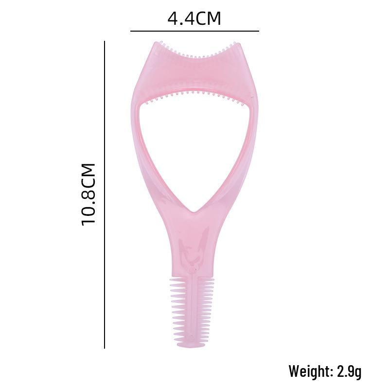 Multi-Function Eyelash Curler Set: 3-in-1 Eyelash Card, Eyeliner Shield, and Eyebrow Brush