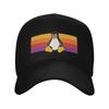 Tux Penguin Sun Baseball Cap Linux Summer Casual Trucker Hat For FeUnisex Unisex Kpop Rock Snapback Cap