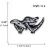 Anime Dinosaur Lapel Pin: Japanese & Korean Style Enamel Brooch for Men's Fashion
