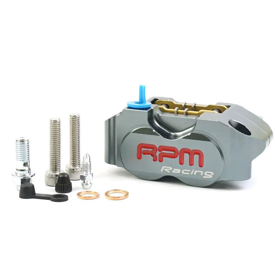 RPM Caliper Motorcycle Disc Rotor Brake Caliper 82mm Pitching Universal 200mm 220mm Disc Floating Rotor with Adapter Bracket