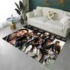 Kpop Stray Kids Music Star Carpet Rug for Playroom Bedroom Living Room Sofa Home Decor,kid Area Rug Non-slip Floor Mat Gift