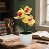 Kunstmatige orchidee met meerdere bloemen, bonsai, witte bloempot, kunstmatige nepplanten voor huisdecoratie