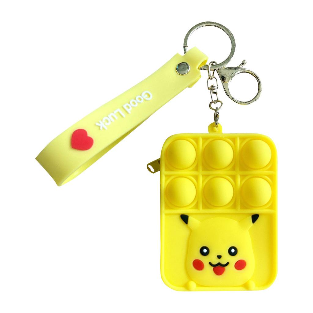 Push Toy Peněženka na mince, Bubble Toy Hračky pro úlevu od stresu pro dospělé děti