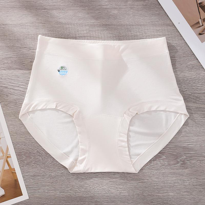 Большой размер Женские весенне-летние 10a Антибактериальная ластовица Высокая талия Абдоминальные бедра Трусы 3XL телесный