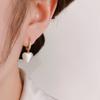 Fashion Sweet Cat Eye Stone Heart Drop Earrings For Women