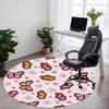 1pc Butterfly Floral Pattern Chair Carpet for Office, Non-slip, Soft and Durable Office Rug for  Decoration, Perfect for Office Yy260105035
