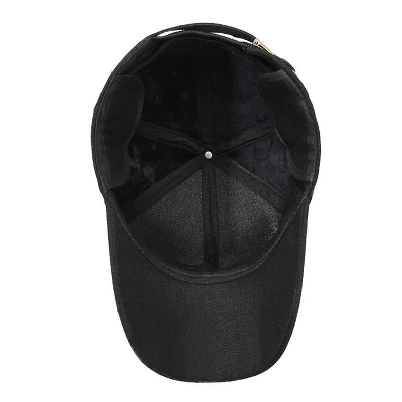 Winter Middle-Aged and Elderly Men's Cap Outdoor Thick Cap Velvet Warm Baseball Cap Ear Protection Cotton Cap