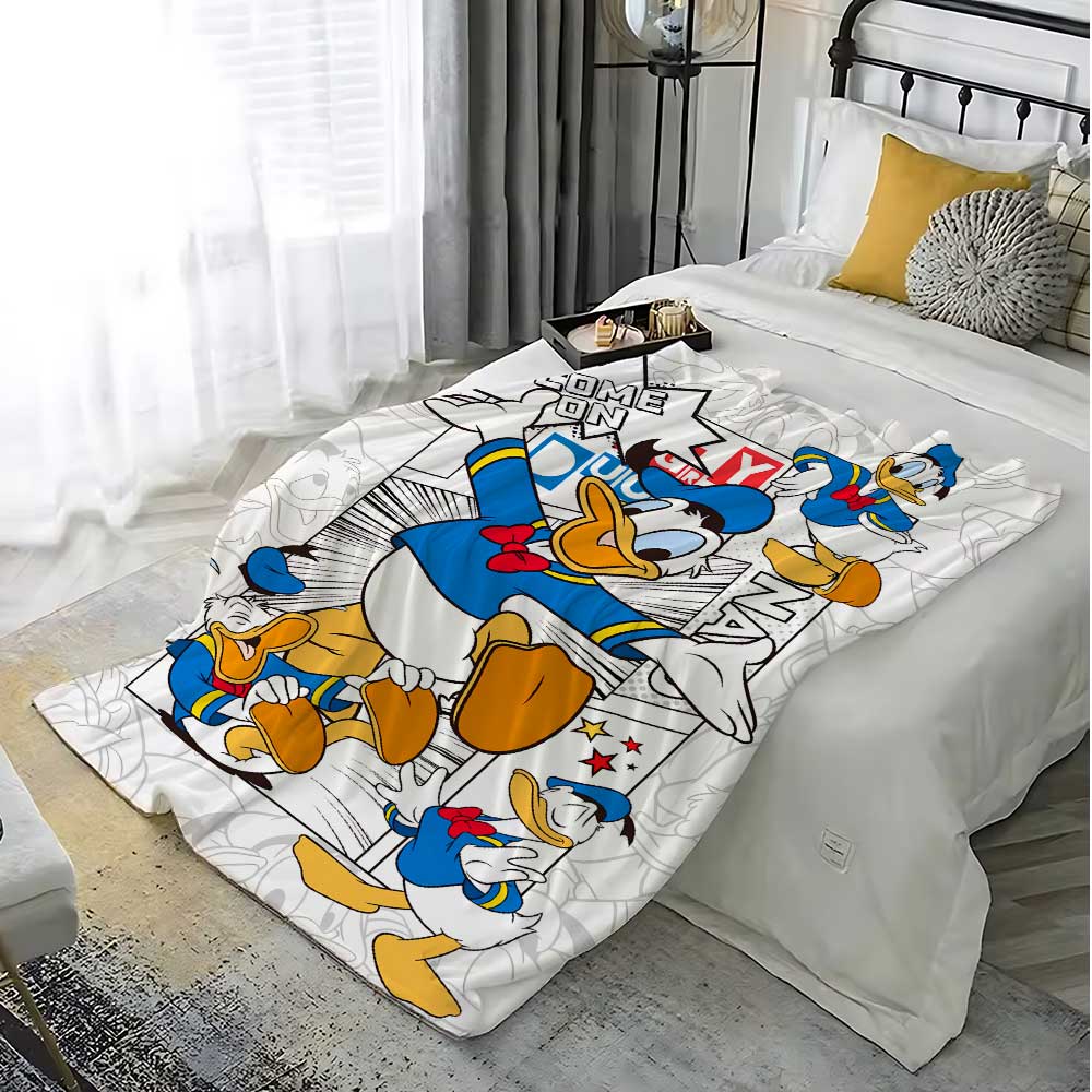 Kawaii Duck Cartoon Anime Blanket School Warm Winter Blankets for Bed Bedroom Decoration Home Bedspread the Sofa Throw Knee Nap
