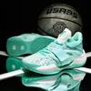 MD Rubber Sole Basketball Shoes Velcro New Running Shoes Teenagers Primary and Secondary School Students Older Children Sports Shoes Men's and Women's