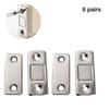 8 Pcs Ultra-thin Invisible Magnetic Door Stoppers, Drawer Magnet Catch,punch-free Magnetic Door Closer,magnetic Door Stop For Cabinet Cupboard