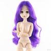 1/4 Jointed Articulated Movable Nude Doll with Long Hair 4 for Female Girl DIY Customizing